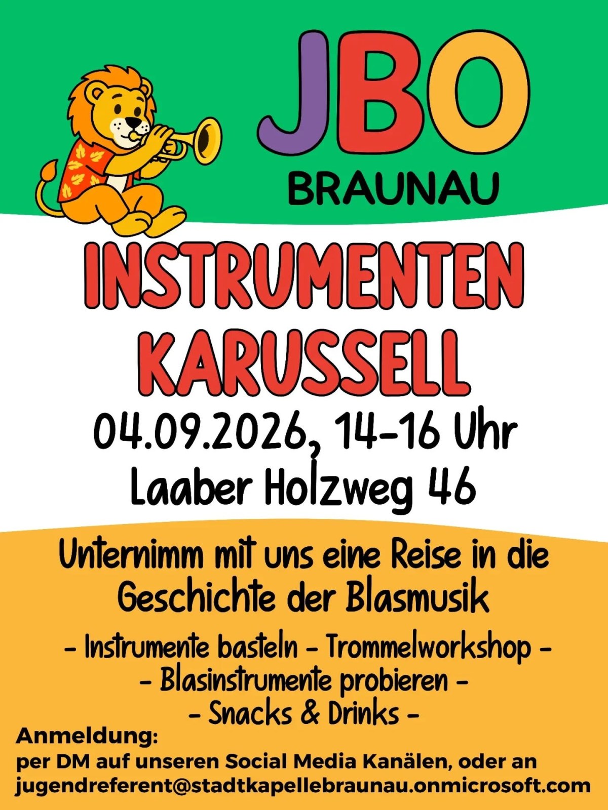 children brass instruments workshop